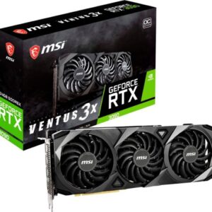 MSI – NVIDIA Geforce RTX 3090 VENTUS 3X 24G OC BV – 24GB GDDR6X – PCI Express 4.0 – Graphics Card – Black/Silver